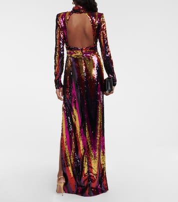 Kaia zig-zag gown | Rebecca Vallance
