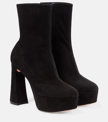 Camnero sock-fit suede ankle boots | Gianvito Rossi