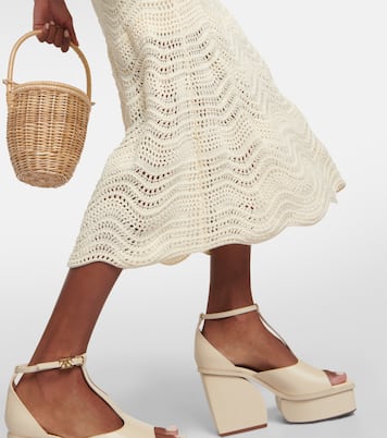 Falda midi Devi en croché de algodón | Zimmermann