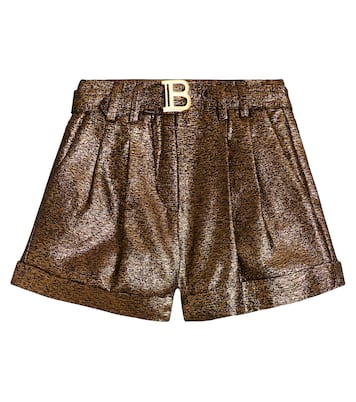 Shorts aus Lamé | Balmain Kids