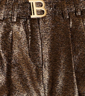 Shorts aus Lamé | Balmain Kids