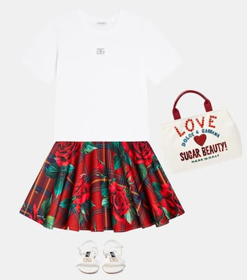 Falda de neopreno estampada | Dolce&Gabbana Kids