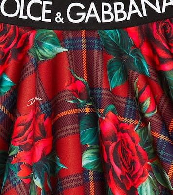 Falda de neopreno estampada | Dolce&Gabbana Kids