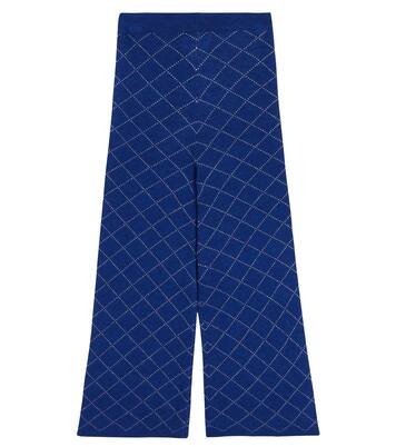Ona knitted checked wool pants | Morley