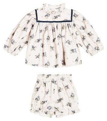 Bébé – Ensemble blouse et short Ayame en coton | C'era Una Volta