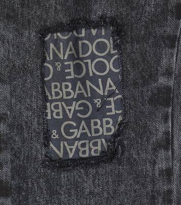 Jeans regular con twill di seta | Dolce&Gabbana Kids