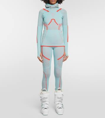 Logo waffle-knit leggings | Adidas by Stella McCartney