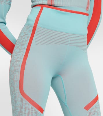 Logo waffle-knit leggings | Adidas by Stella McCartney