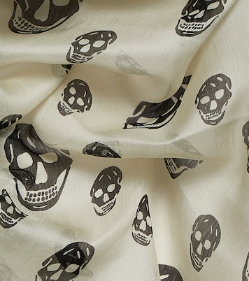 Foulard in seta con stampa | McQueen