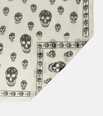 Foulard in seta con stampa | McQueen