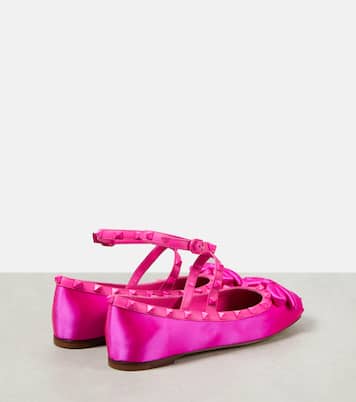 Rockstud embellished ballet flats | Valentino Garavani