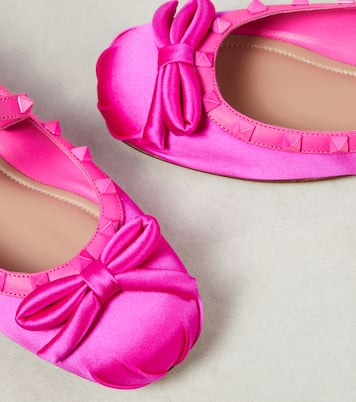 Rockstud embellished ballet flats | Valentino Garavani
