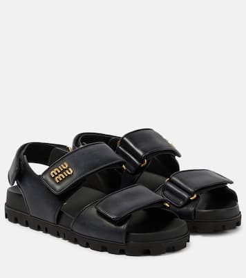 Sandalen aus Leder | Miu Miu