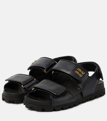 Sandalen aus Leder | Miu Miu
