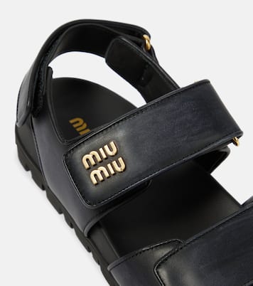 Sandalen aus Leder | Miu Miu
