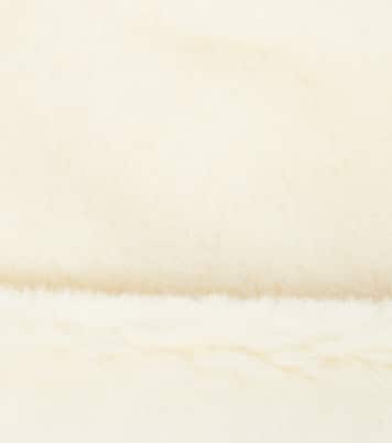 Alpaca, linen, and silk teddy beanie | Max Mara Kids
