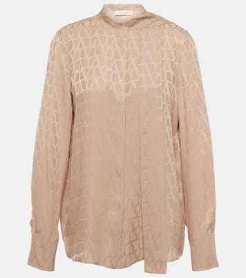 Schluppenbluse Toile Iconographe aus Seide | Valentino