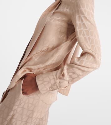 Schluppenbluse Toile Iconographe aus Seide | Valentino