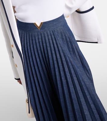 Midirock VGold aus Chambray | Valentino