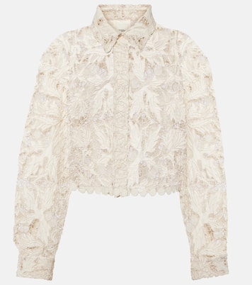 Cropped-Bluse aus Guipure-Spitze | Isabel Marant