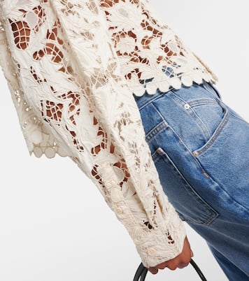 Cropped-Bluse aus Guipure-Spitze | Isabel Marant