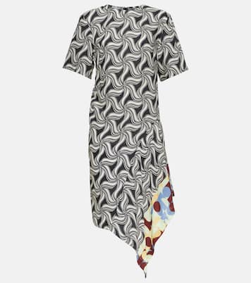 Vestido midi asimétrico estampado | Dries Van Noten