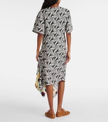 Vestido midi asimétrico estampado | Dries Van Noten