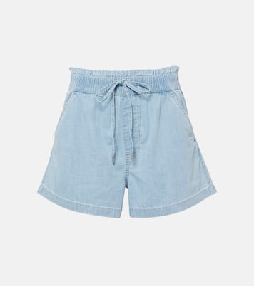 Shorts Tijana in chambray di cotone | Veronica Beard