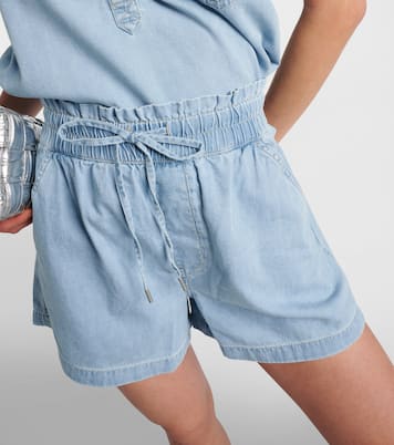 Shorts Tijana in chambray di cotone | Veronica Beard