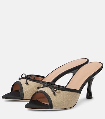 x Tabitha Simmons - Sandali 70 in canvas con pelle | Malone Souliers