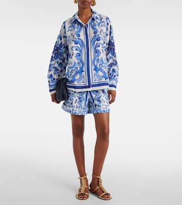 Garden Tiles cotton shorts | Farm Rio