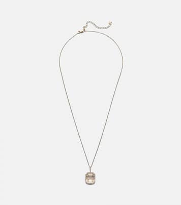 Collana in oro 14kt con quarzo e diamanti | Mateo