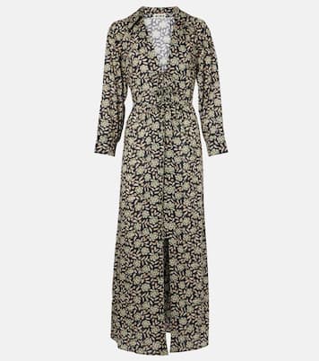 Vestido midi Franchi de algodón floral | Rixo