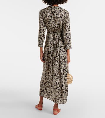 Vestido midi Franchi de algodón floral | Rixo