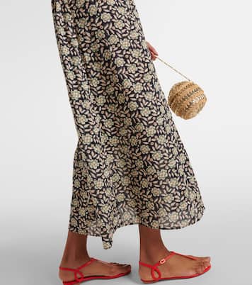 Vestido midi Franchi de algodón floral | Rixo