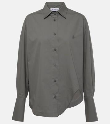 Camisa asimétrica Eliza de lona de algodón | The Attico