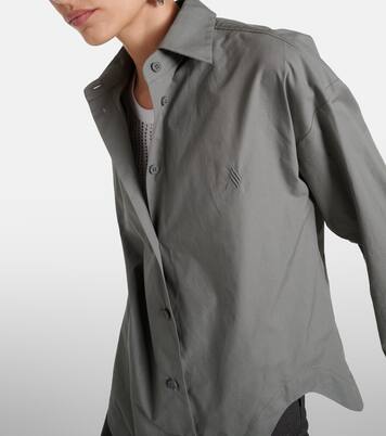 Camisa asimétrica Eliza de lona de algodón | The Attico