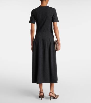 Robe midi en laine et cachemire | Brunello Cucinelli