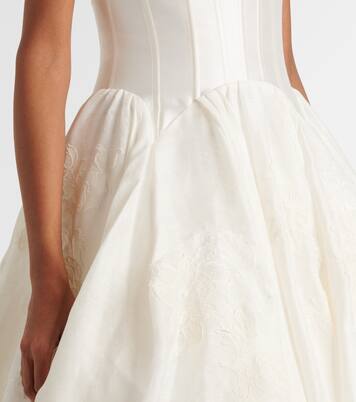 Robe de mariée Leighton en lin et soie | Danielle Frankel