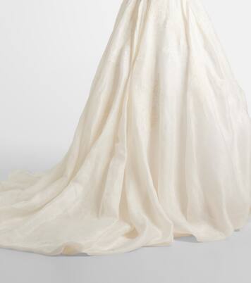 Robe de mariée Leighton en lin et soie | Danielle Frankel