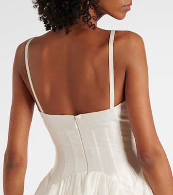 Robe de mariée Leighton en lin et soie | Danielle Frankel
