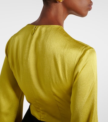 Adley crêpe gown | Solace London