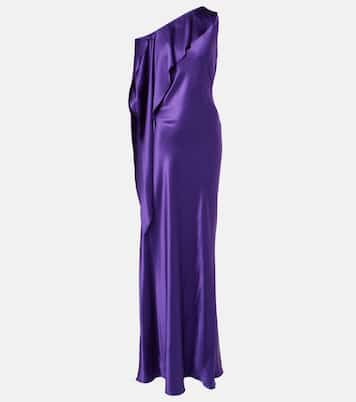 Vestido de fiesta Lizzie de charmeuse de mezcla de seda | Ralph Lauren Collection