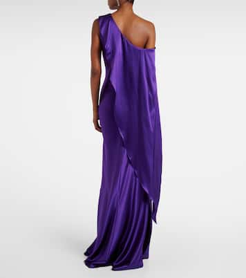 Vestido de fiesta Lizzie de charmeuse de mezcla de seda | Ralph Lauren Collection