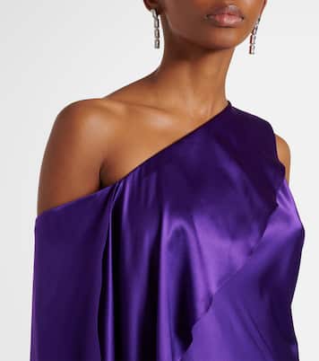 Vestido de fiesta Lizzie de charmeuse de mezcla de seda | Ralph Lauren Collection