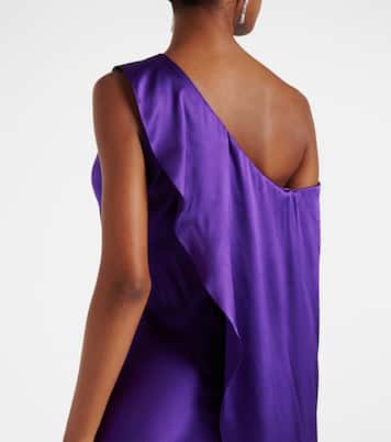Vestido de fiesta Lizzie de charmeuse de mezcla de seda | Ralph Lauren Collection