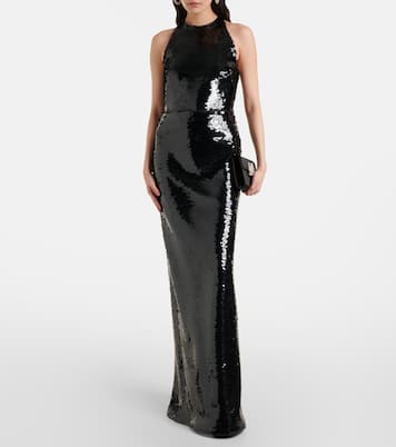 Santina sequined gown | Safiyaa