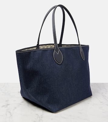 Cabas Totissima Large en denim à logo | Gucci