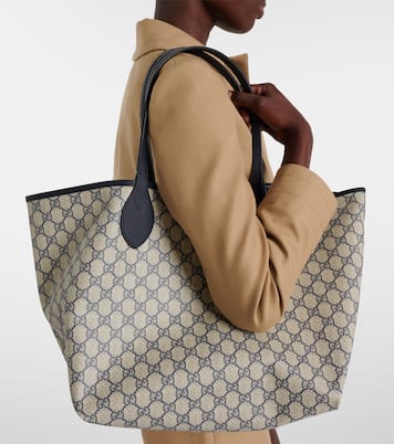 Cabas Totissima Large en denim à logo | Gucci