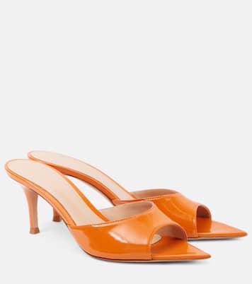 Pantoletten aus Lackleder | Gianvito Rossi